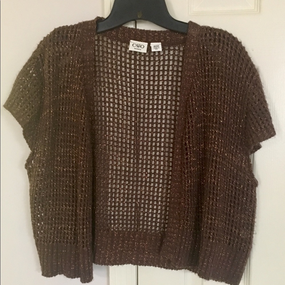 Cato Brown w/Gold threading Short Jacket